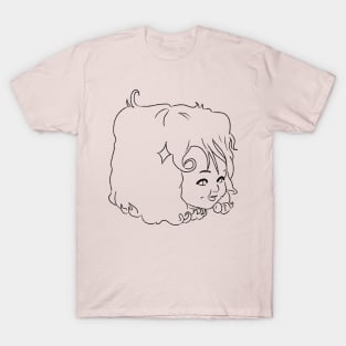 Poodle Girl Lines T-Shirt